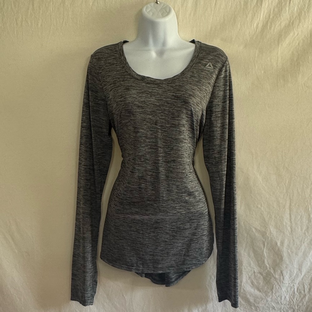 A-22 Reebok Gray Pullover Long Sleeve Casual Top Size S